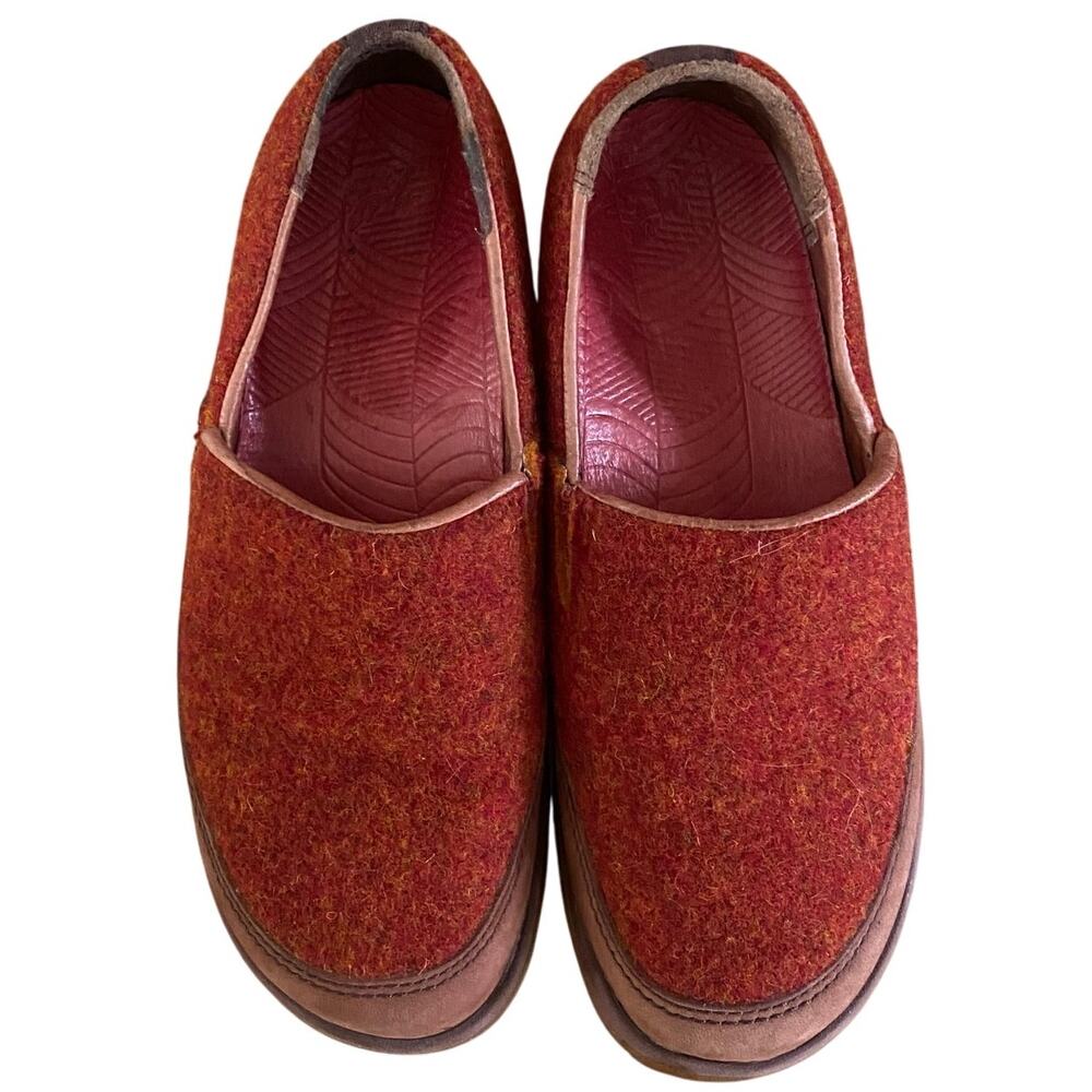 CHACO "Sloan" Women's Wool Loafer, 7, Slip On, Red/Orange, Comfort, Casual